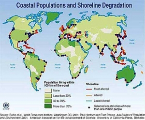 Most of the world's population lives on or near coastlines in close proximity to coastal hazards and shorelines have become highly degraded and defended at ever increasing costs.